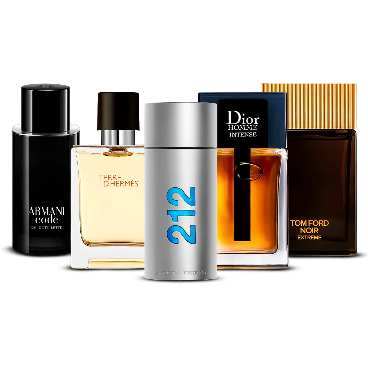 Zestaw 5 Perfum | Armani Code + Invictus + Dior Homme Intense + Bleu de Chanel + Terre d'Hermès